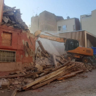 Demolició d'un bloc al Barri Antic de Lleida