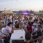 El festival Paupaterres se completó con cenas al aire libre tanto el viernes como el sábado.