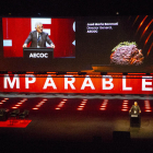 El director general d’Aecoc, José María Bonmatí, a l’inici del congrés sota el lema ‘Imparables’.