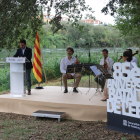 Batalla del Ebro  -  El President, Pere Aragonès, hizo un alto en la campaña y participó en el 85 aniversario de la Batalla del Ebro. Calificó la memoria democrática como “antídoto del fascismo”. 