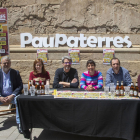 Presentación ayer en la plaza Major de Tàrrega del Paupaterres.