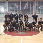 Jugadores y técnico del Alpicat de OK Liga Plata, equipo que inició ayer su pretemporada.