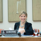 Yolanda Díaz acusa la patronal de frenar la firma de convenis laborals.