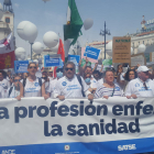 Gran manifestació dels professionals d'infermeria a Madrid