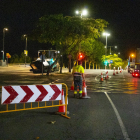 Las obras de pavimentación obligaron a cortar el Pont Vell. 