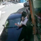 Frame del vídeo que mostra l'atropellament.