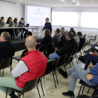 Primera reunión de la Taula de la Qualitat de l'Aire de les Garrigues, celebrada en el CEI de les Borges Blanques.
