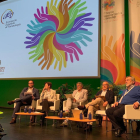 Jaime Jesús Pérez, Carmen Cabezas, José Antonio Navarro, Pepe Serrano y José Antonio Taboada ayer.