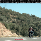 Motorista denunciado por circular a 205 kilómetros por hora en un tramo limitado a 90 a Oliola, en la Noguera