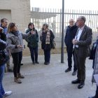 El alcalde, Miquel Pueyo, visitó ayer los edificios en obras. 