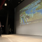 La presentació de la modernització va anar a càrrec del director general del Canal d’Urgell, Xavier Díaz.