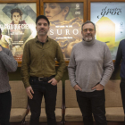 Gurrea i Folguera (centre), ahir amb el regidor Carlos Vílchez i Pere Aumedes, del Circuit Urgellenc.