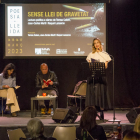 Raquel Lanseros, Joan-Carles Martí i Teresa Colom.