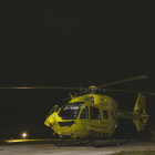 Imatge de l’helicòpter que va fer el vol nocturn.