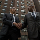 Malcolm X (Nigél Thatch) junto a Bumpy Johnson (Forest Whitaker).