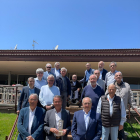 Encuentro ayer en el Club Tenis Lleida con Santiago Costa, izquierda, y Robert Serentill, derecha. 