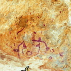 En perill les pintures rupestres del Roc de Rumbau, Patrimoni de la Unesco, al passar-hi per sobre l'incendi de Peramola