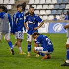 Pere Martí, desesperado por las pérdidas de tiempo visitantes, manda a sus jugadores al banquillo.