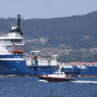 El vaixell que es dirigeix a Terranova per inspeccionar el ‘Pitanxo’.