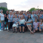 Todas las vecinas de El Palau d’Anglesola que participaron en el encuentro de cármenes, Maria del Carmen y maykas.