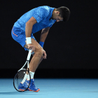 Djokovic acusó molestias físicas durante su partido.