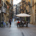 El carrer Carme, a l’Eix Comercial, ahir a la tarda.