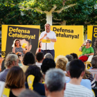 Junqueras, ahir intervenint en l’acte de Tàrrega.