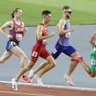 La final dels 1.500 metres amb l’espanyol García Romo, segon per l’esquerra.