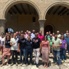 Miembros de la nueva entidad durante la reunión celebrada en el santuari de Bovera. 