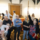 Silvia Orriols, la líder de Aliança Catalana, celebra su investidura. 