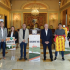 Bojan, amb la samarreta de la selecció catalana, aquest dijous a la Paeria de Lleida en l'acte de presentació del partit.