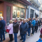 Colas en el estreno de ‘Alcarràs’ en los cines Majèstic de Tàrrega.