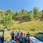 Turistes israelians de pícnic al Pirineu el cap de setmana passat.