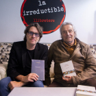 Txema Martínez, autor de ‘Camí a Milmanda’, y Pere Rovira, de ‘Avui és sempre’, ayer en la irreductible.