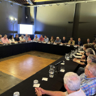 Reunión de la mesa del agua de Lleida en la Casa Canal de Mollerussa.