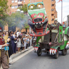 El pasacalles inaugural ‘Drago’ fue la propuesta más multitudinaria de la jornada de ayer.