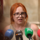 La cabeza de lista por Lleida de la candidatura de Sumar-En Comú Podem al Congreso, Elena Ferre