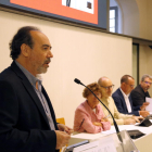 El director del Morera, Jesús Navarro, en la presentació del pla estratègic del nou museu, a la Sala Alfred Perenya de la regidoria de Cultura de Lleida.