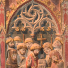 Imagen del retablo gótico de Cubells ya restaurado.