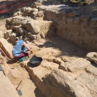 Una de las zonas de la muralla en las que se está trabajando.