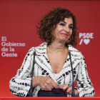La vicesecretària general del PSOE i ministra d'Hisenda, María Jesús Montero.