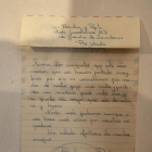 Antigues cartes. La mostra exposa cartes enviades entre els anys 1959 i 1980, la gran majoria escrites en castellà.