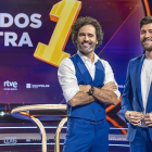 Los dos presentadores del concurso.