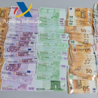 La cantidad de dinero en metálico intervenida por la Guardia Civil en la aduana de la Farga de Moles