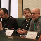 Els advocats Gonzalo Boye, Andreu Van den Eynde i Benet Sallellas compareixen al Parlament.