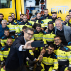 Bolaños, ahir a La Palma amb efectius de l’EIRIF.