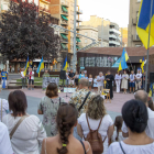 La comunidad ucraniana en Lleida se congregó ayer en el aniversario de la Independencia de Ucrania.