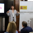 La directora Mabel Lozano, durante su presentación ayer en la subdelegación del Gobierno.