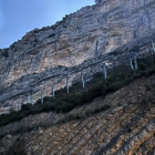 Instalan mallas antialudes en el acceso al Pallars Jussà