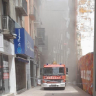Incendi en una sabateria de l'Eix Comercial de Lleida
